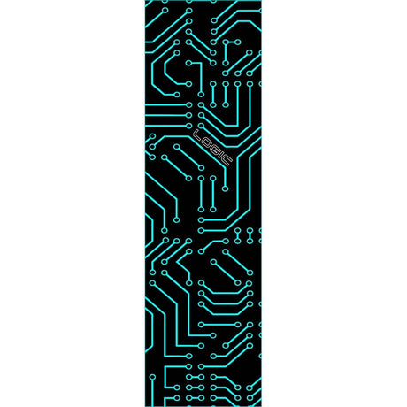 Logic Circuit Scooter Grip Tape - Black/Teal