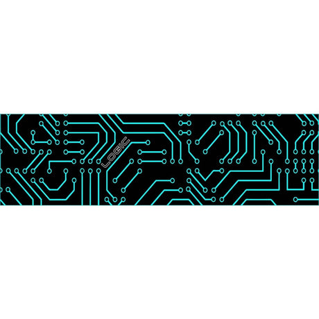 Logic Circuit Scooter Grip Tape - Black/Teal