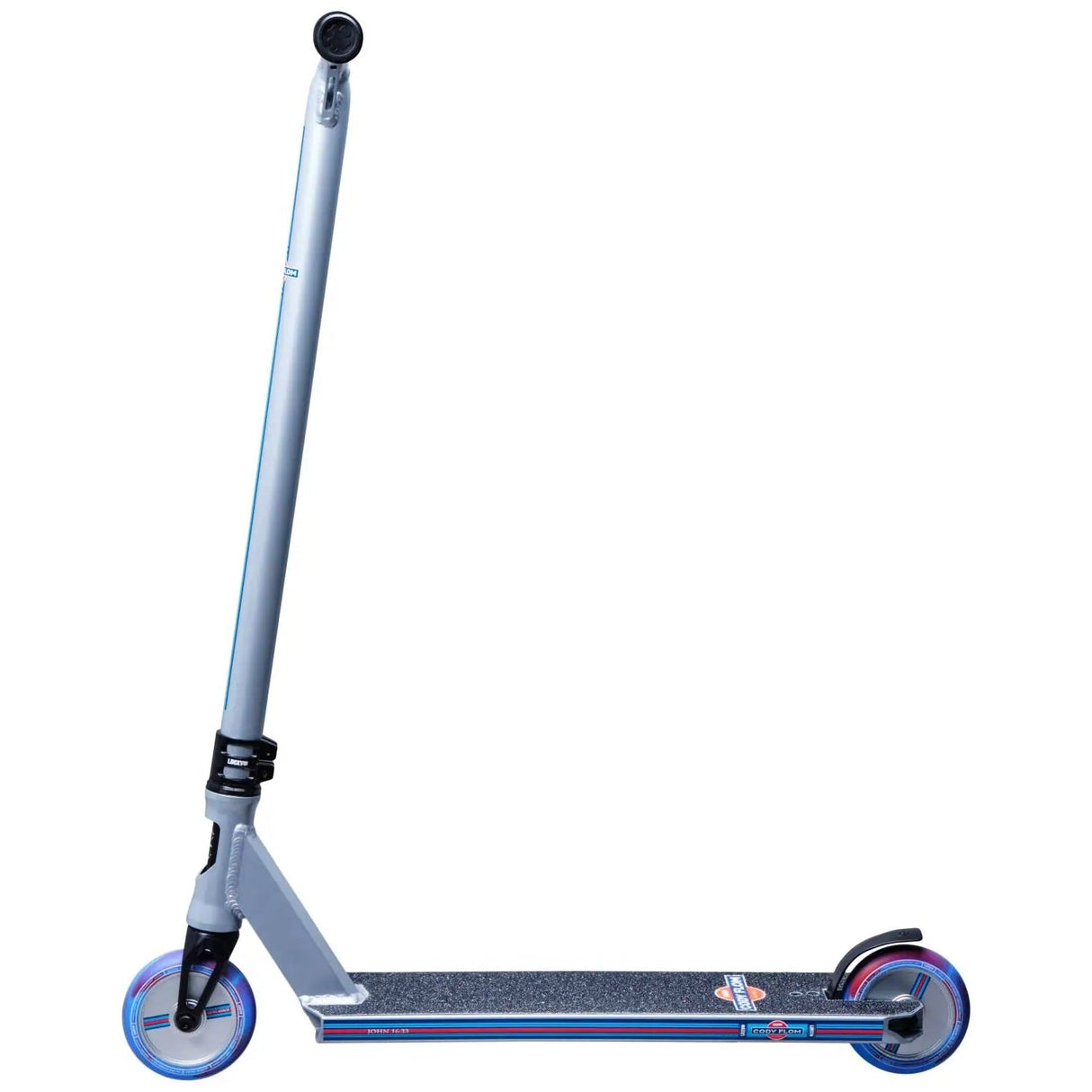 Lucky Cody Flom Signature Stunt Scooter - Silver/Red/Blue