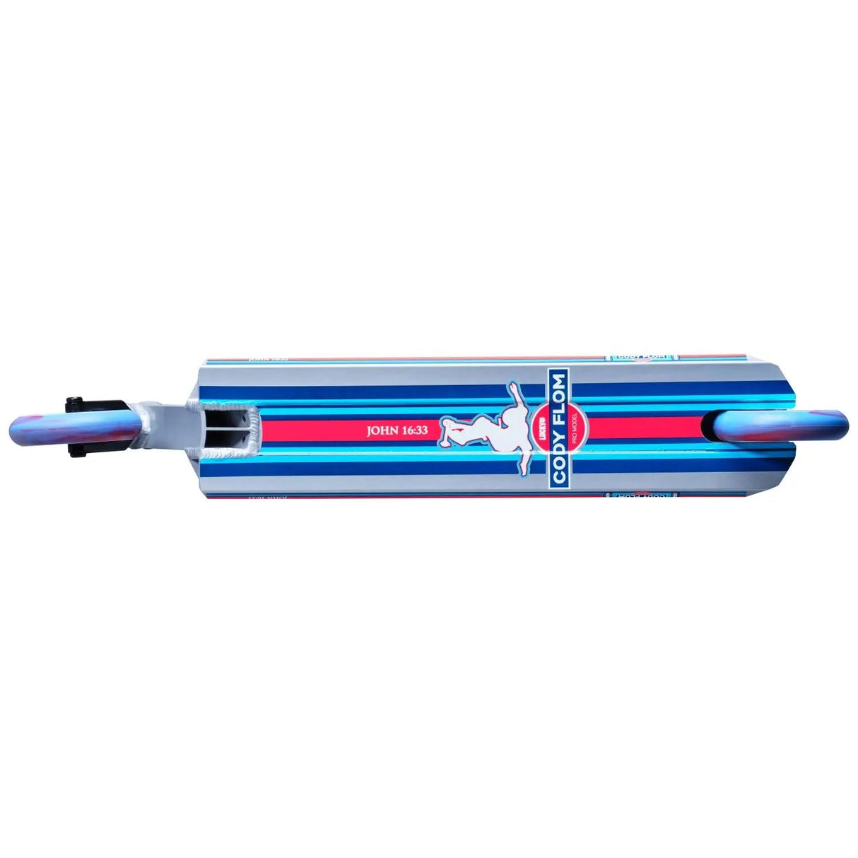 Lucky Cody Flom Signature Stunt Scooter - Silver/Red/Blue