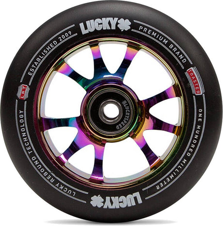 Lucky Toaster 100mm Scooter Wheel - Neochrome/Black