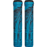 Lucky Vice 2.0 Scooter Grips - Black/Teal Swirl