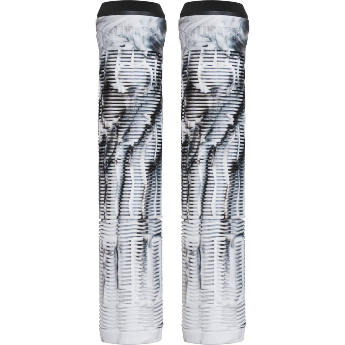 Lucky Vice 2.0 Scooter Grips - Black/White Swirl