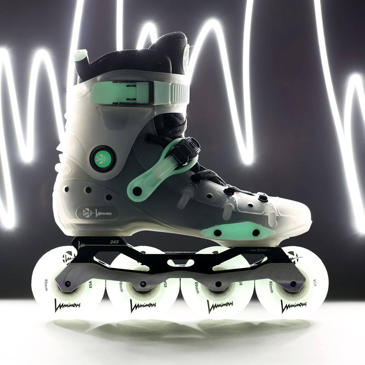 Luminous Ray Inline Skates - Clear