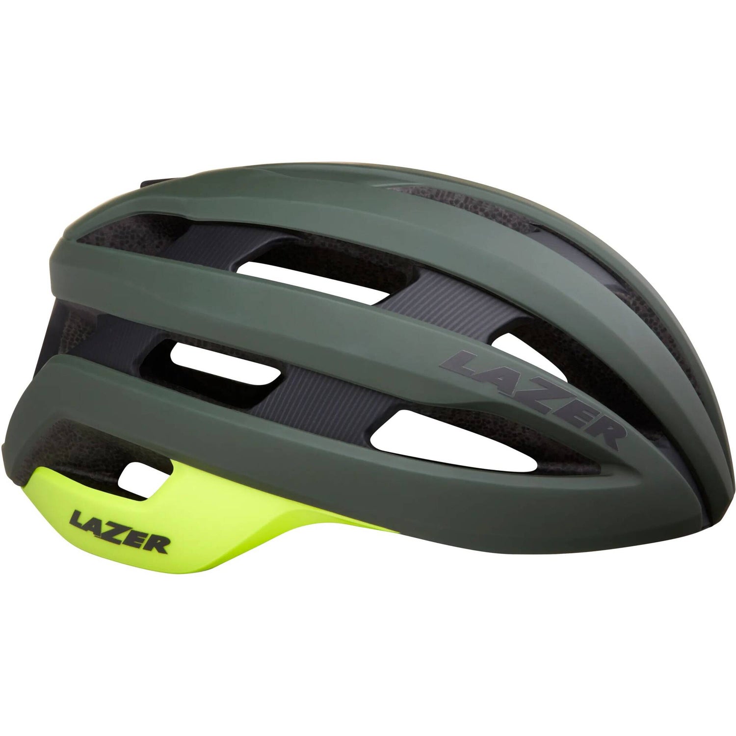 Lazer Sphere MIPS Helmet - Dark Green/Flash Yellow