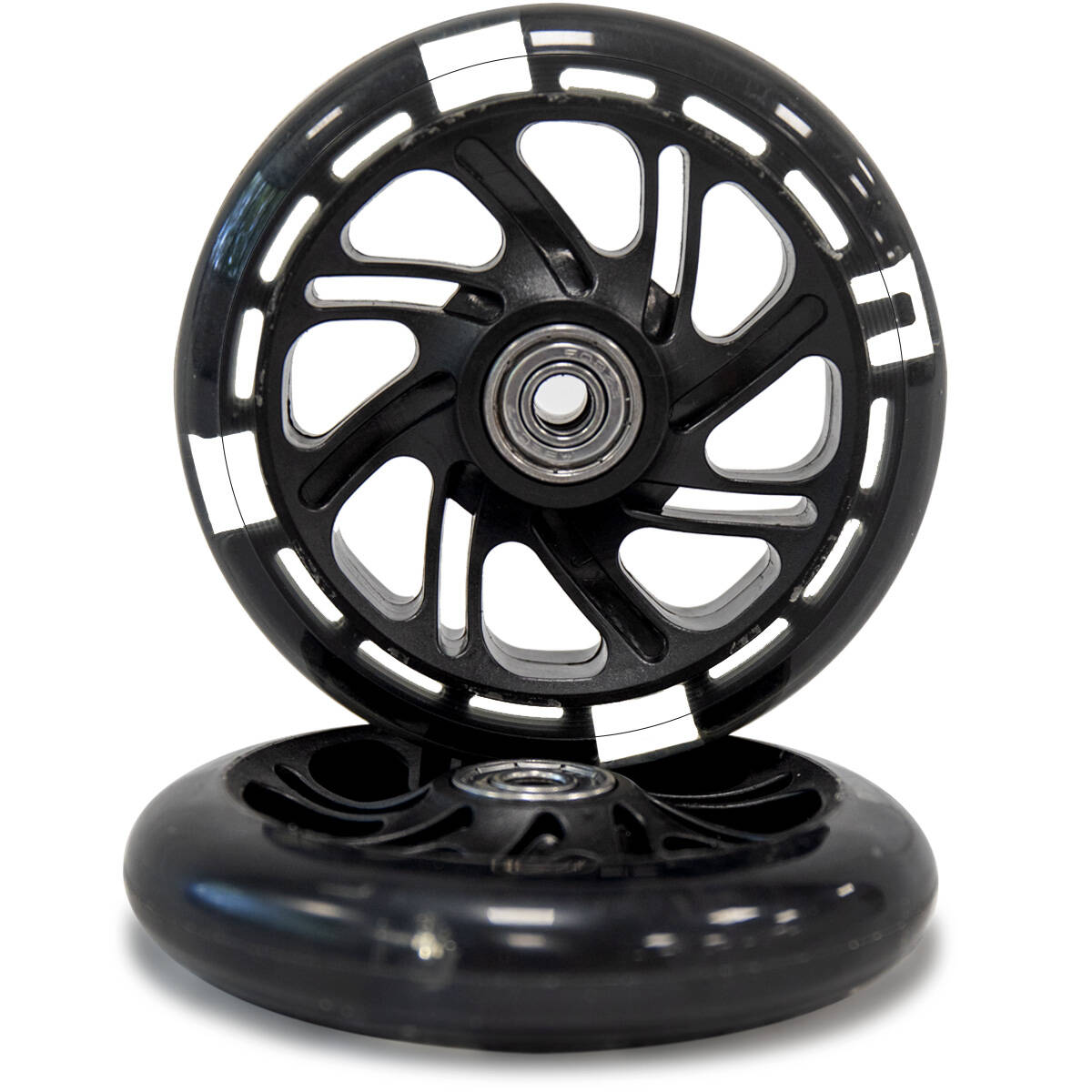 Rampage K1 Light Up 110mm Scooter Wheels - Black (Pair)