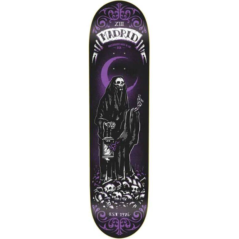 Madrid Augmented Reality Tarot Card Skateboard Deck - Reaper 8.25''