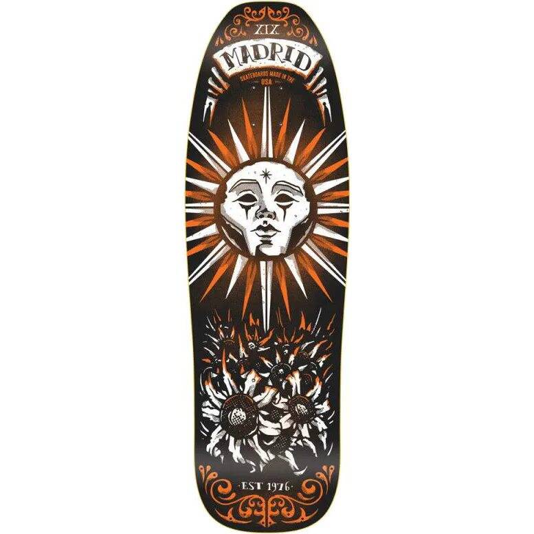 Madrid Augmented Reality Tarot Card Skateboard Deck - Sun 9.5''