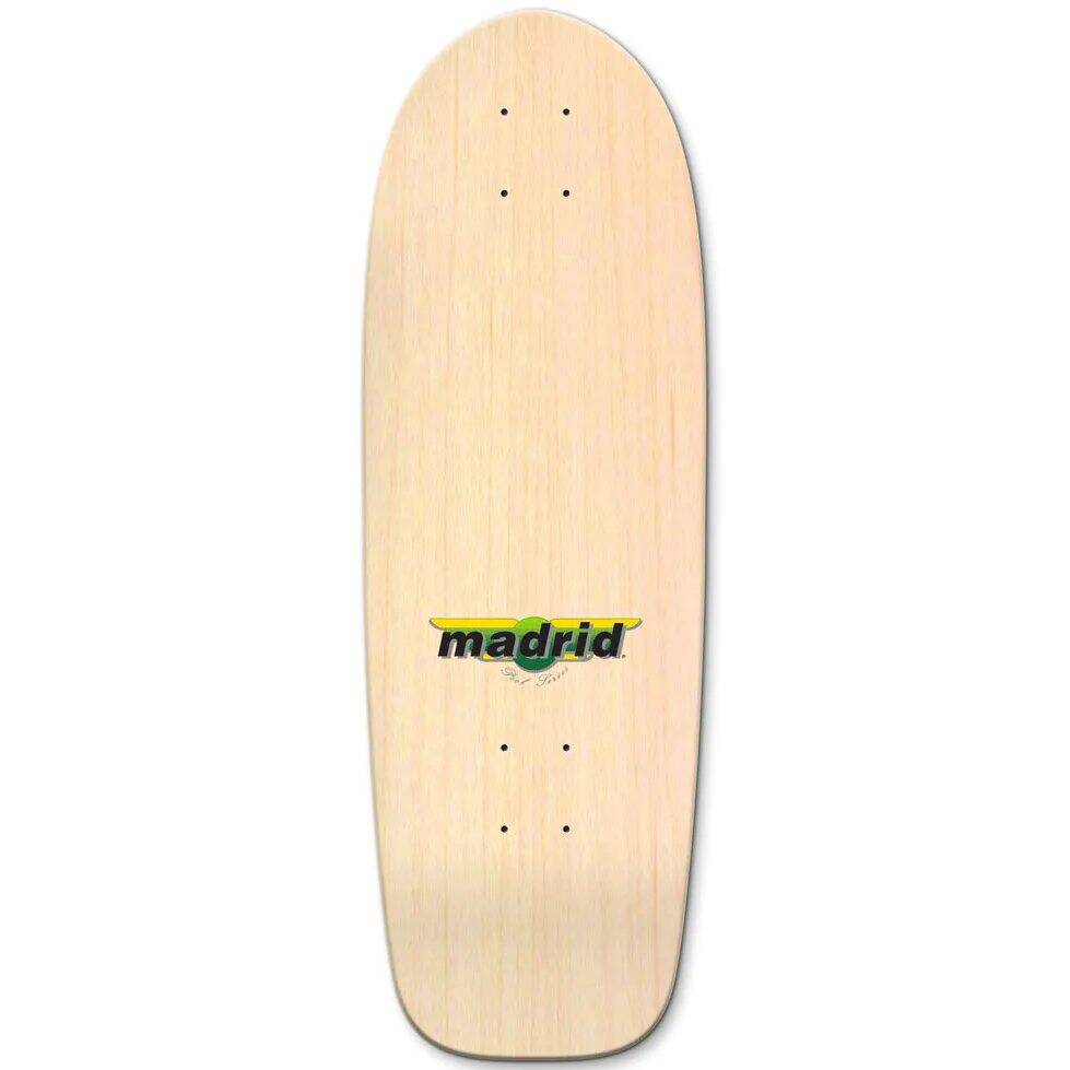 Madrid Retro Skateboard Cruiser Deck - Explosion Yellow 9.5''