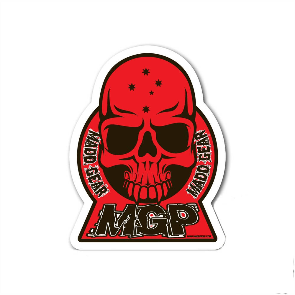 MGP Skull Sticker - Red