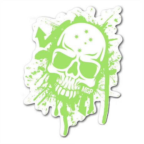 MGP Skull Splat Sticker - Green