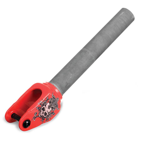 MGP Headache Threaded Scooter Forks - Red