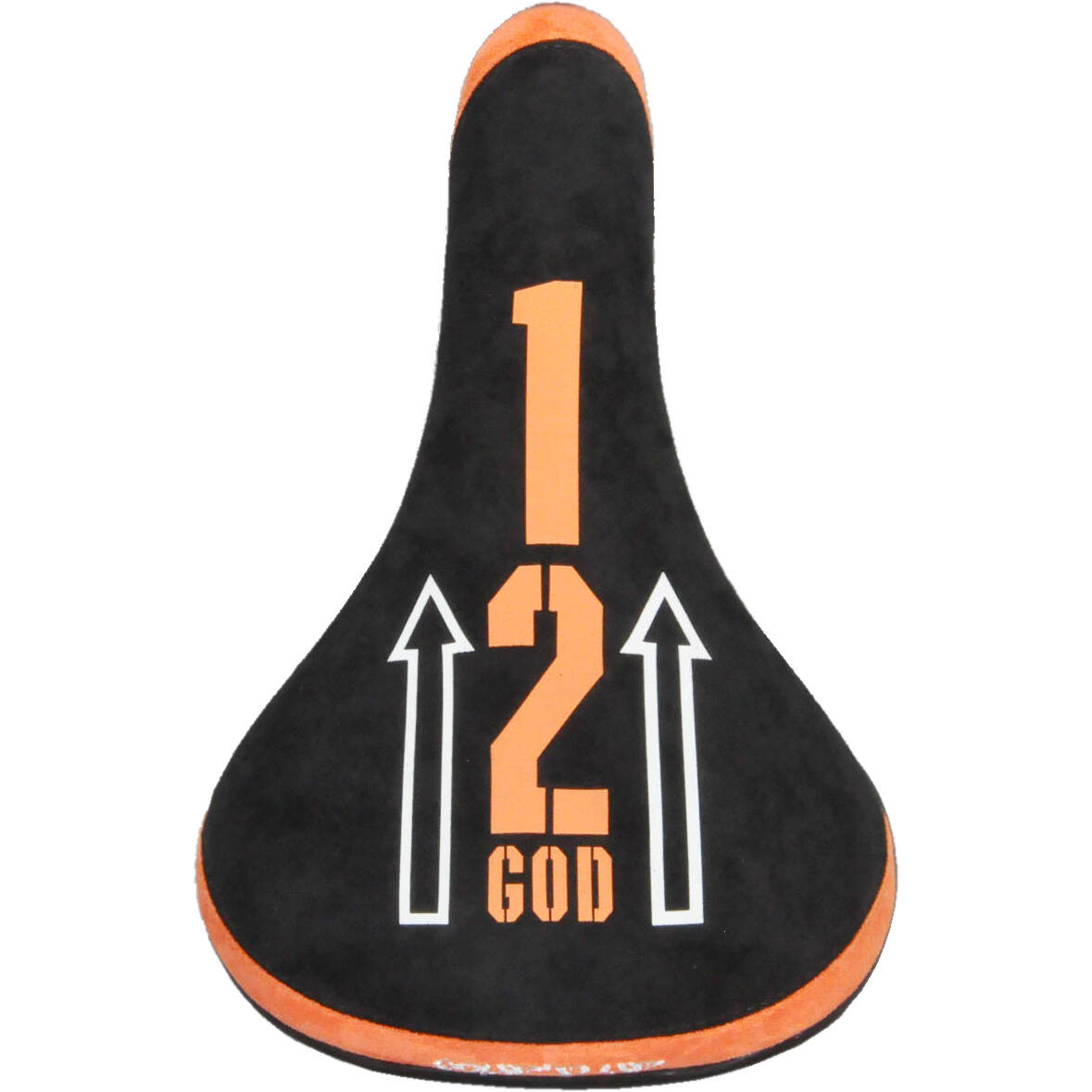 Mafiabike 12 God Wheelie BMX Seat - Black/Orange