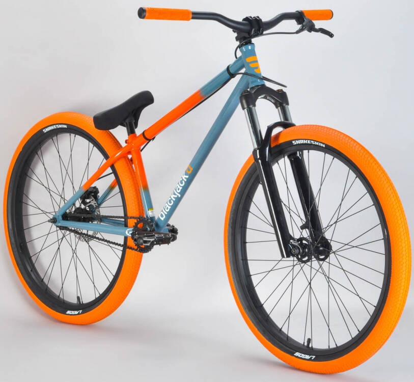 Mafiabike Blackjack D 26" Complete MTB Jump Bike - Grey/Orange