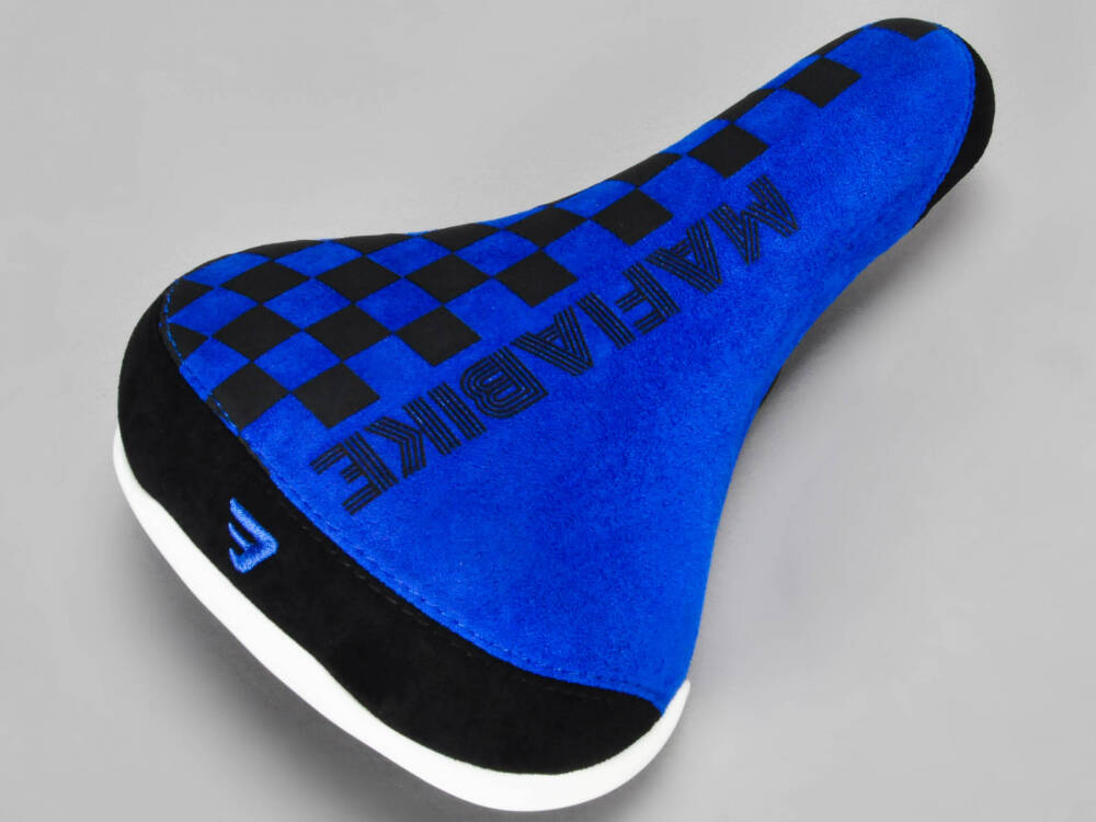 Mafiabike Checkerboard BMX Seat - Blue