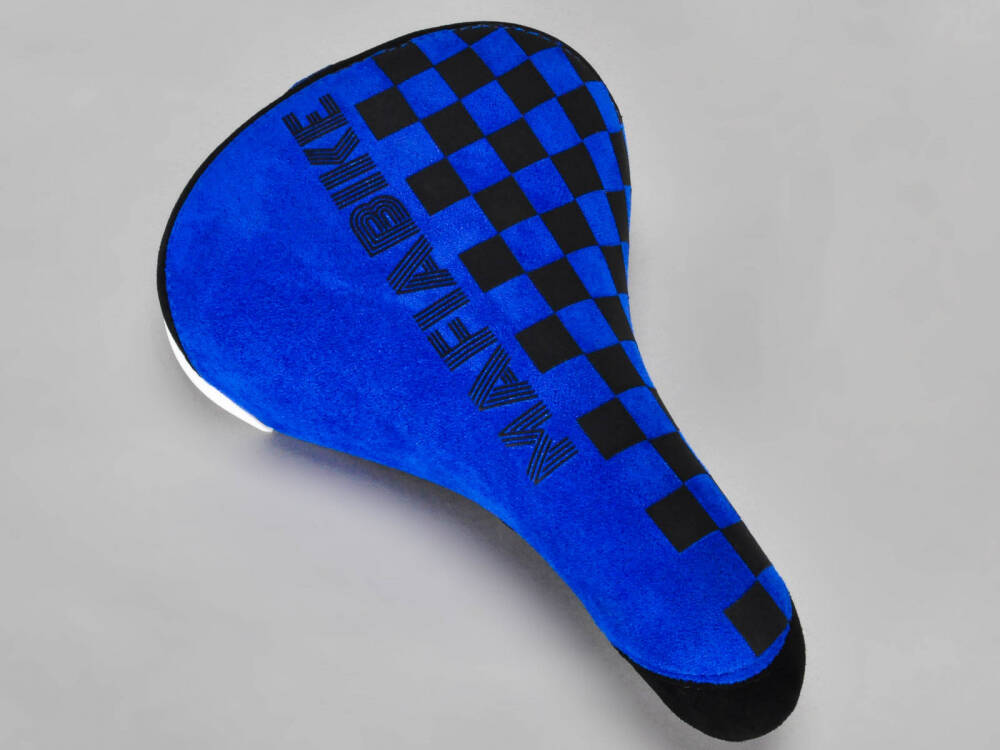 Mafiabike Checkerboard BMX Seat - Blue