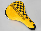 Mafiabike Kill Your Ego BMX Seat - Yellow Checker