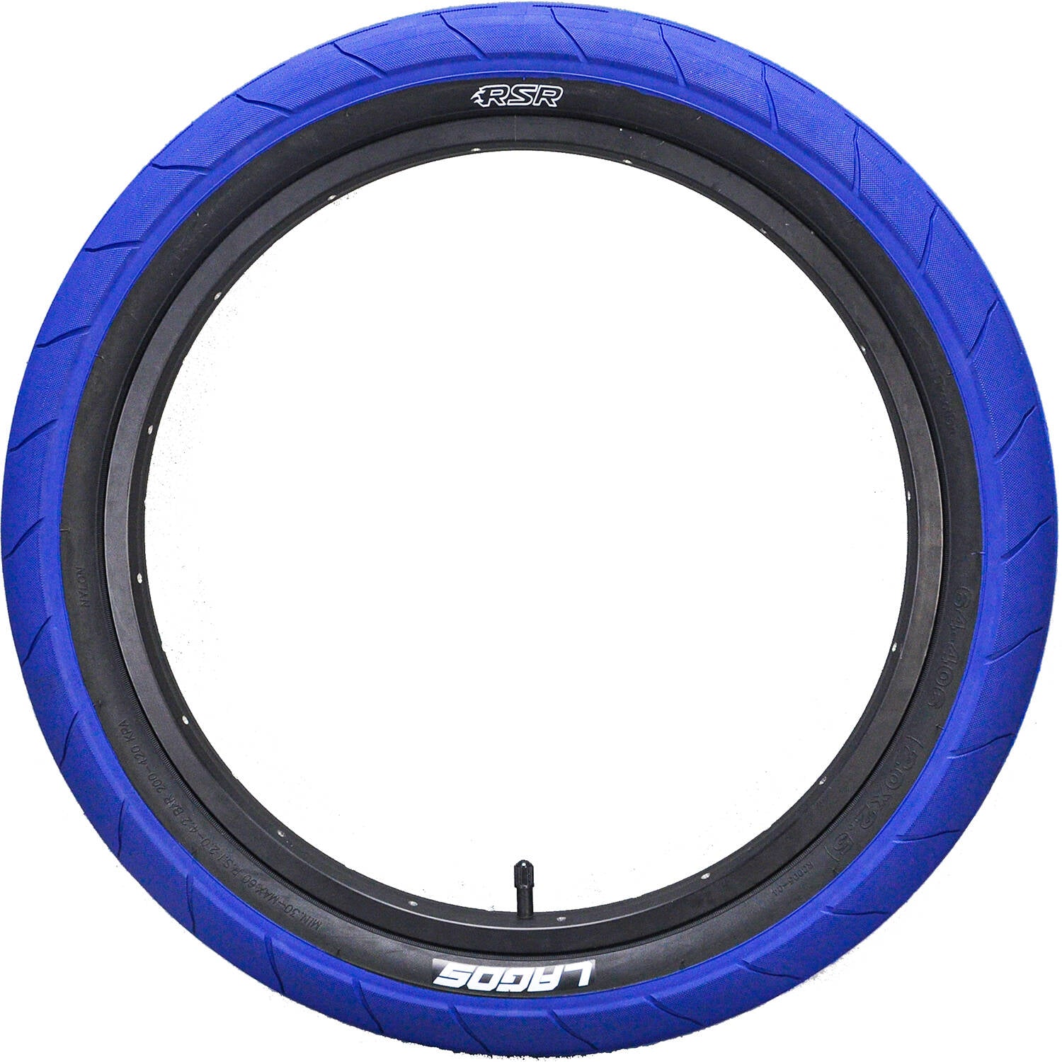 Mafiabike Lagos RSR 20" BMX Tyre - Blue/Black (PAIR)