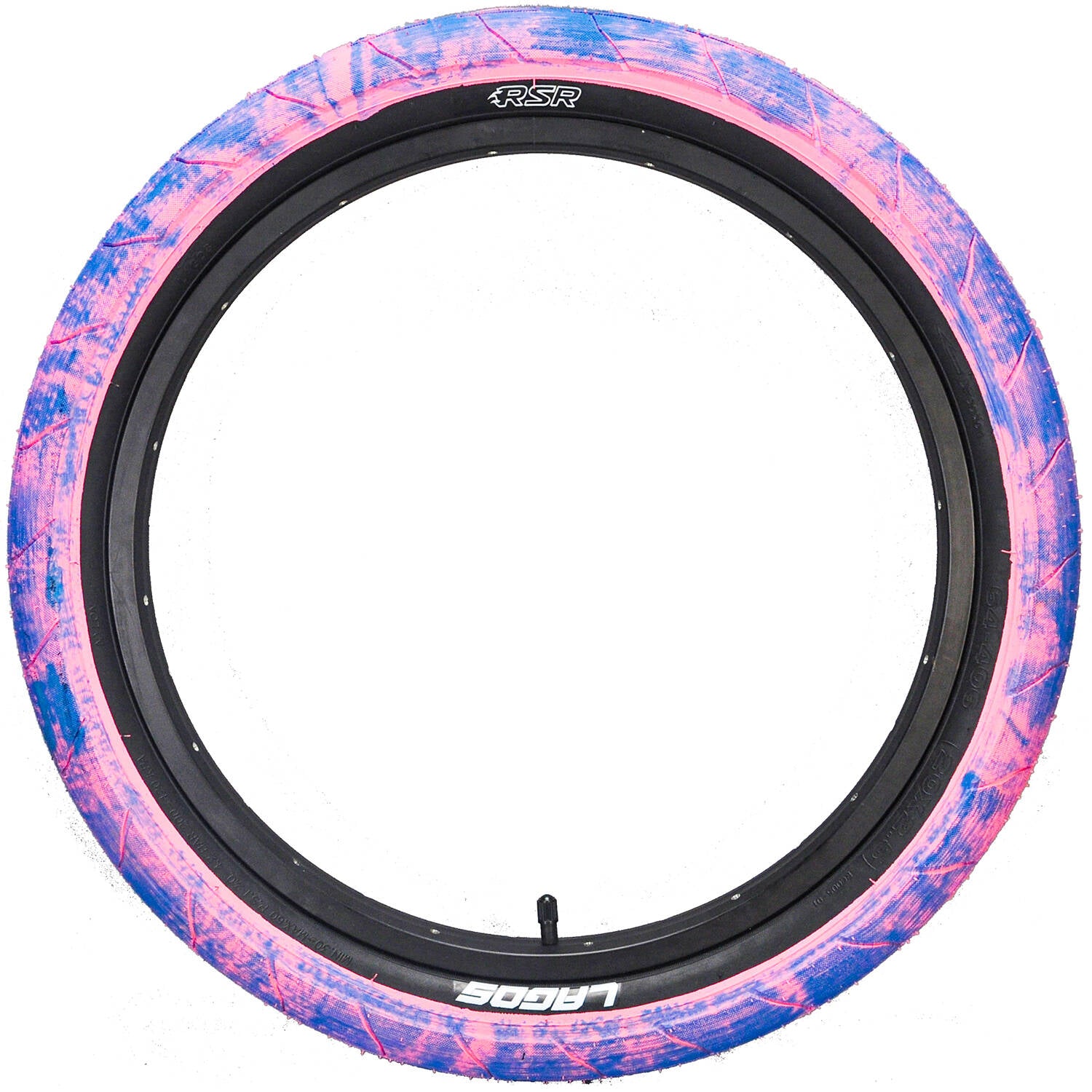 Mafiabike Lagos RSR 20" BMX Tyre - Pink/Blue Marble (PAIR)