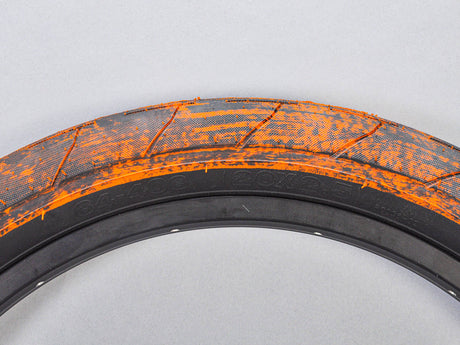 Mafiabike Lagos RSR 20" BMX Tyre - Orange/Black Marble (PAIR)