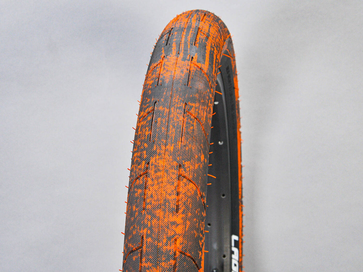 Mafiabike Lagos RSR 20" BMX Tyre - Orange/Black Marble (PAIR)