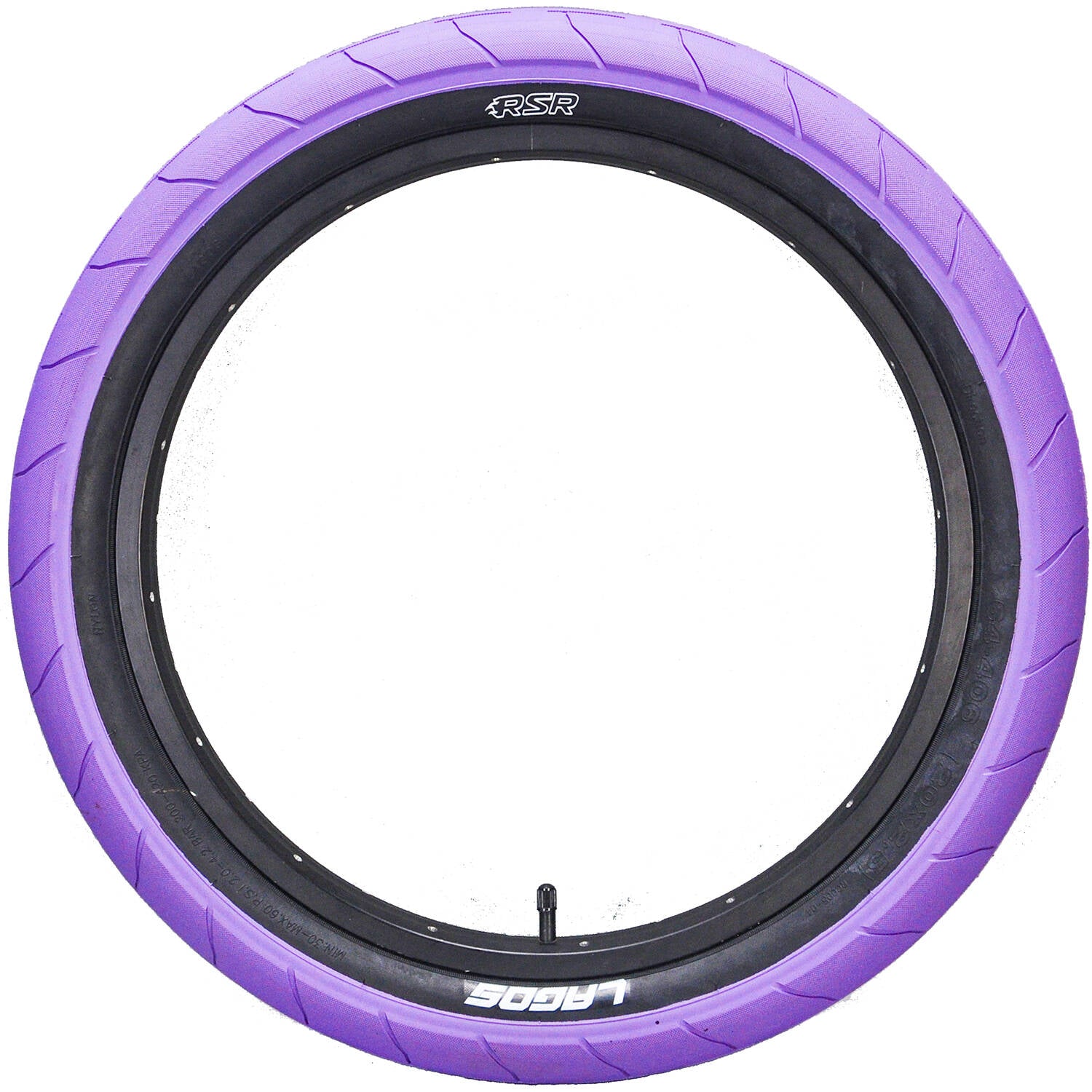 Mafiabike Lagos RSR 20" BMX Tyre - Purple/Black (PAIR)
