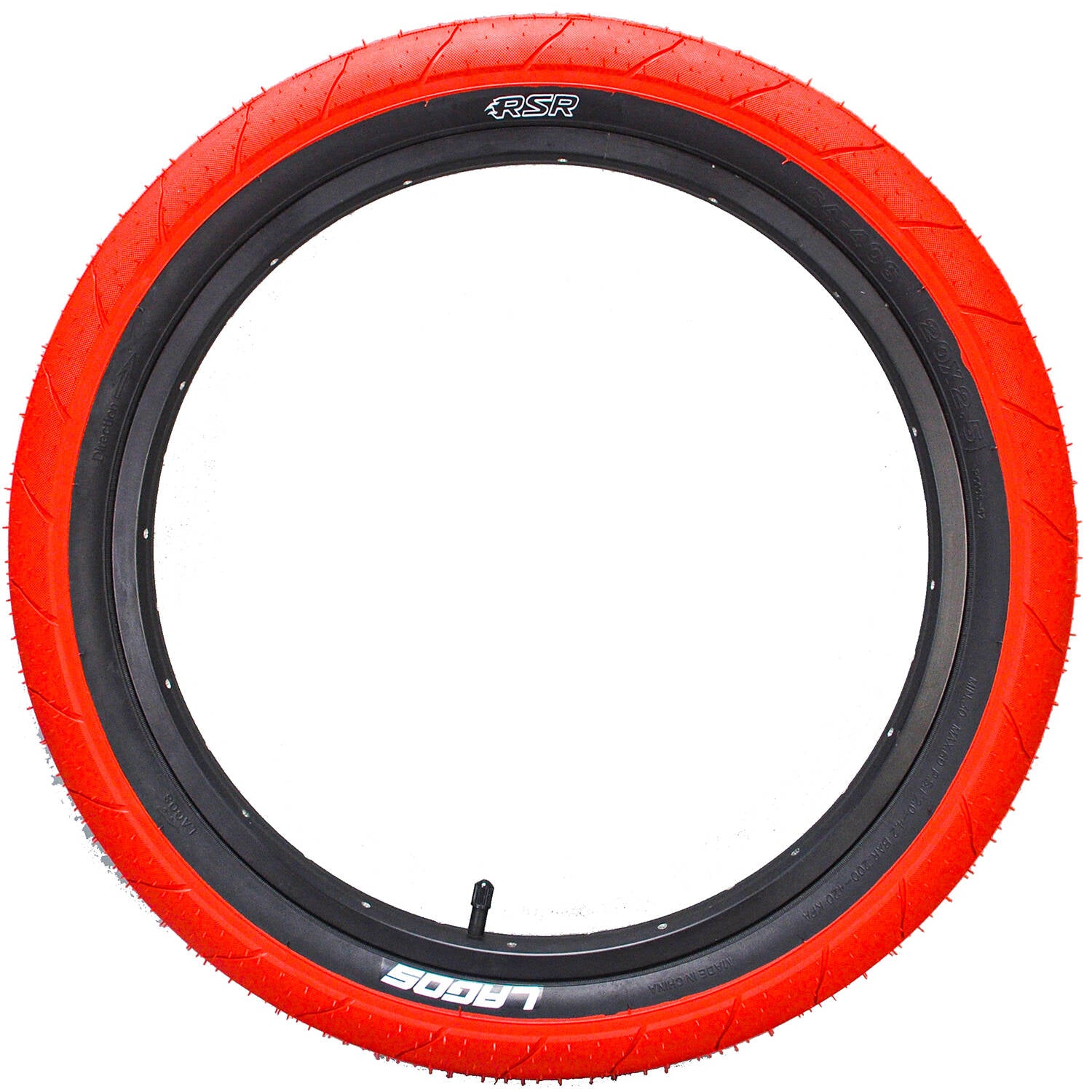 Mafiabike Lagos RSR 20" BMX Tyre - Red/Black (PAIR)