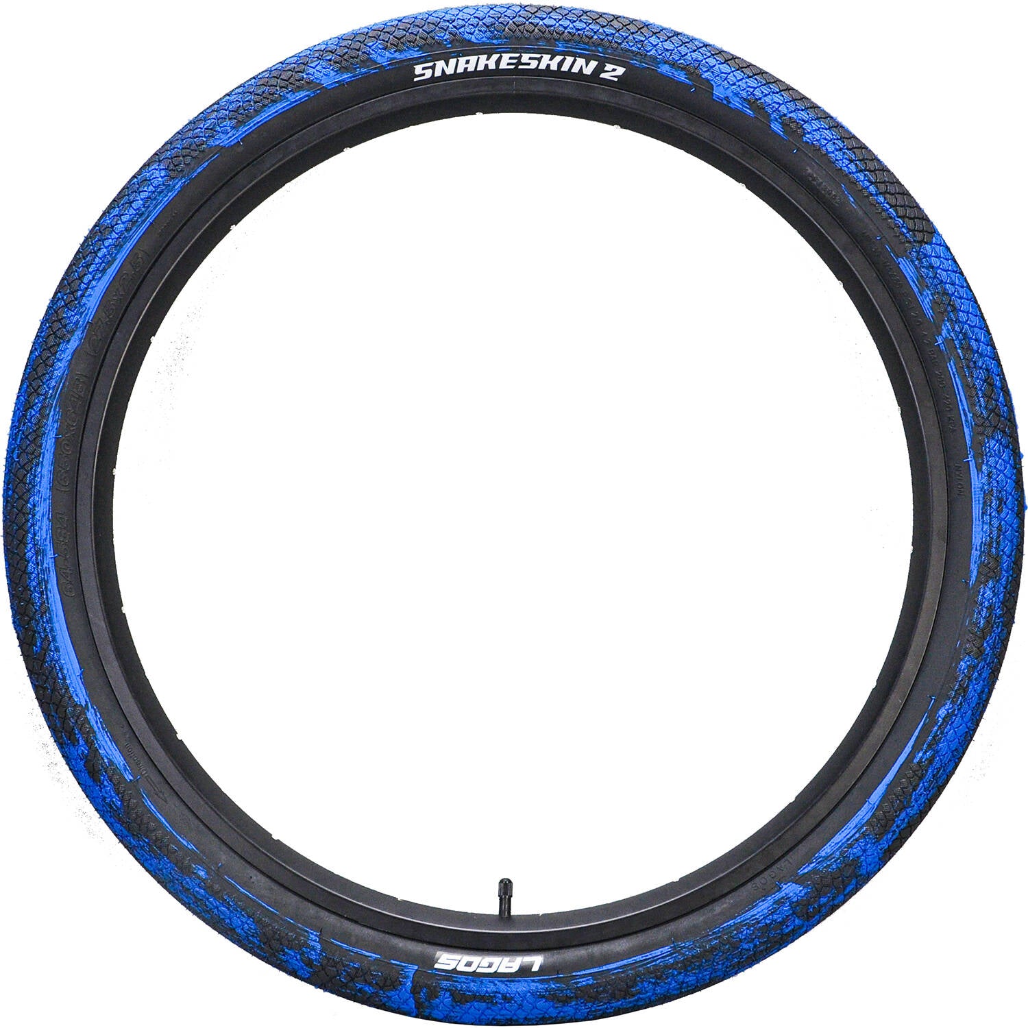Mafiabike Lagos Snakeskin 2 27.5" BMX Tyre - Blue/Black Marble (PAIR)
