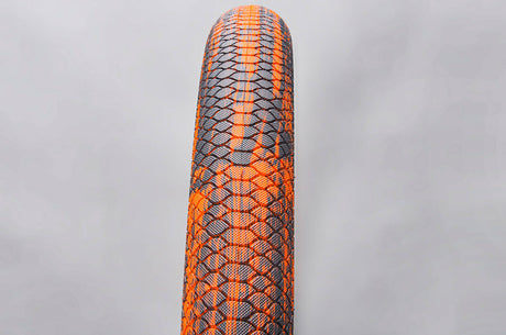 Mafiabike Lagos Snakeskin 2 27.5" BMX Tyre - Orange/Black Marble (PAIR)