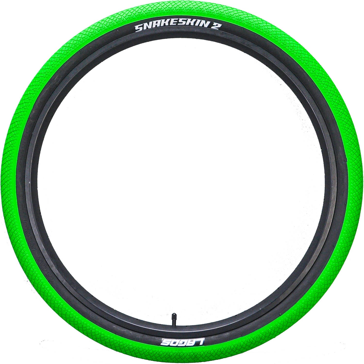 Mafiabike Lagos Snakeskin 2 27.5" BMX Tyre - Green/Black (PAIR)
