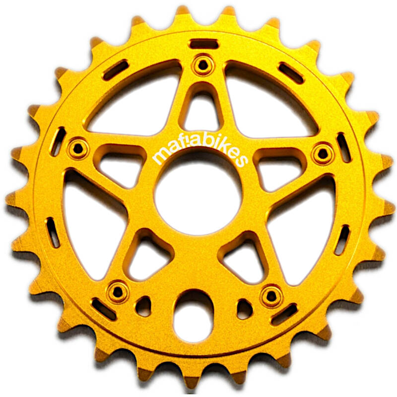 Mafiabike Gully 25T BMX Sprocket - Gold