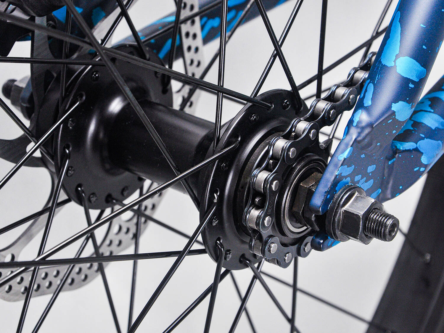 Mafiabike Medusa 26" Complete BMX - Teal Splatter