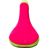 Mafiabike Fat Suede BMX Seat - Pink/Yellow