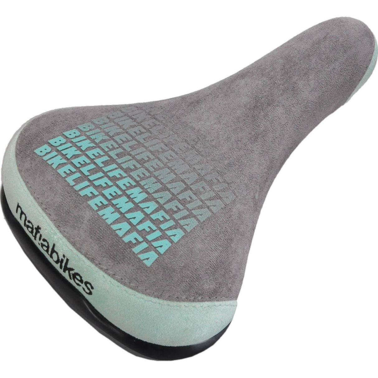 Mafiabike Bike Life Mafia Fade Saddle - Grey/Mint