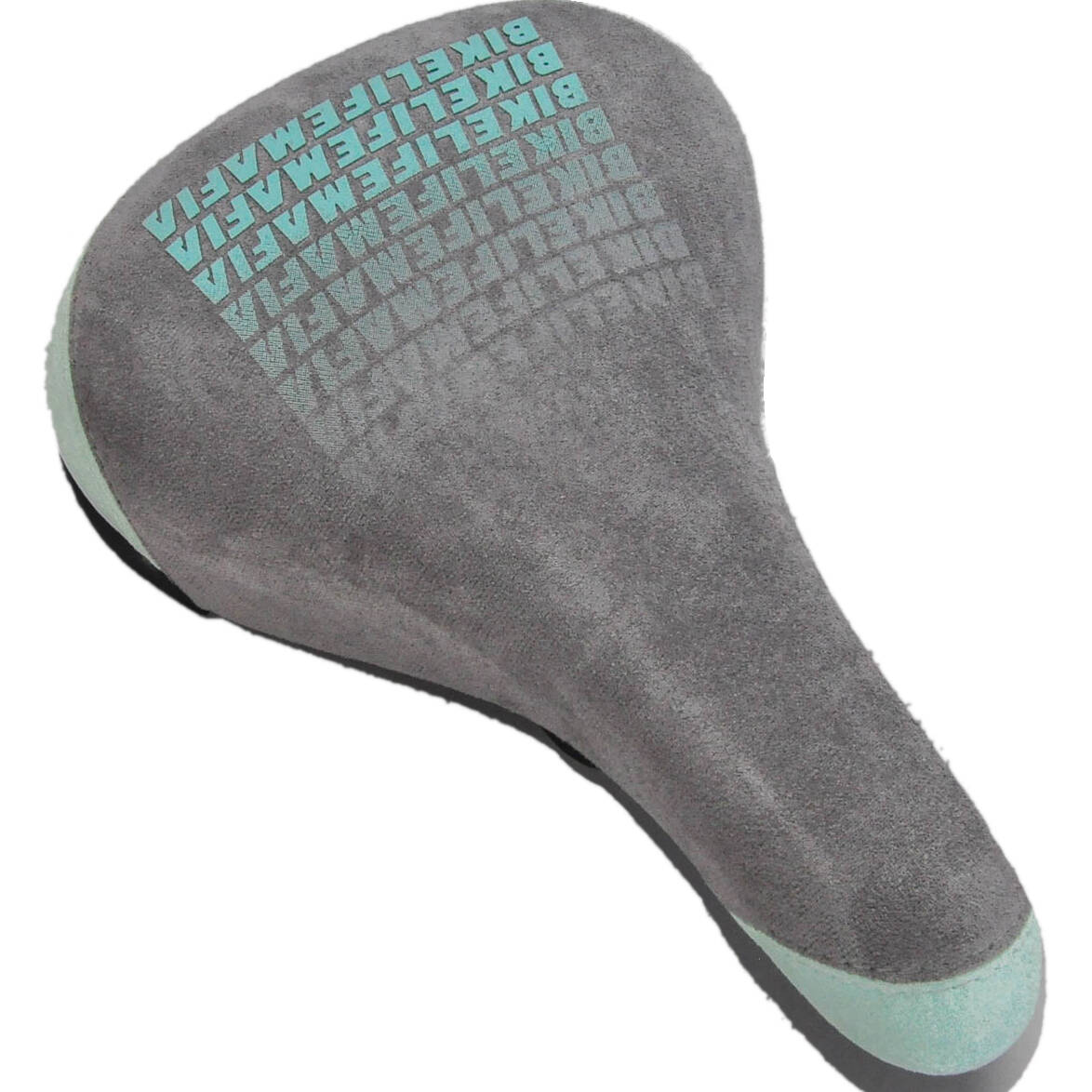 Mafiabike Bike Life Mafia Fade Saddle - Grey/Mint
