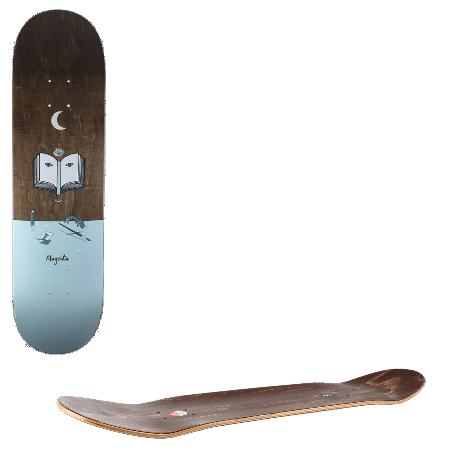 Magenta Landscape Skateboard Deck - Glen Fox 7.875''