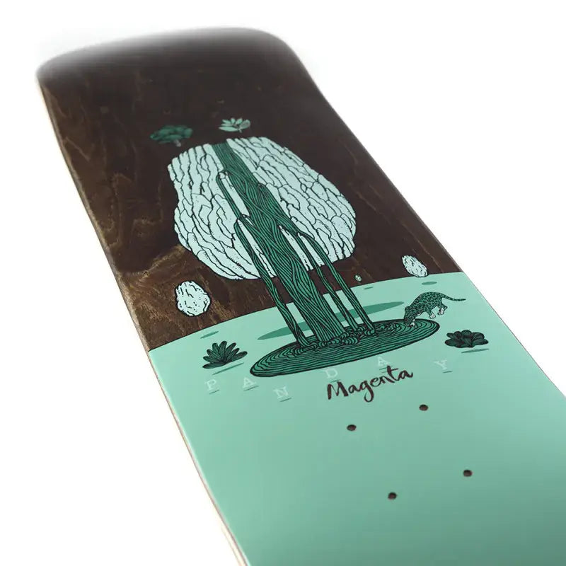Magenta Landscape Skateboard Deck - Soy Panday 7.75''