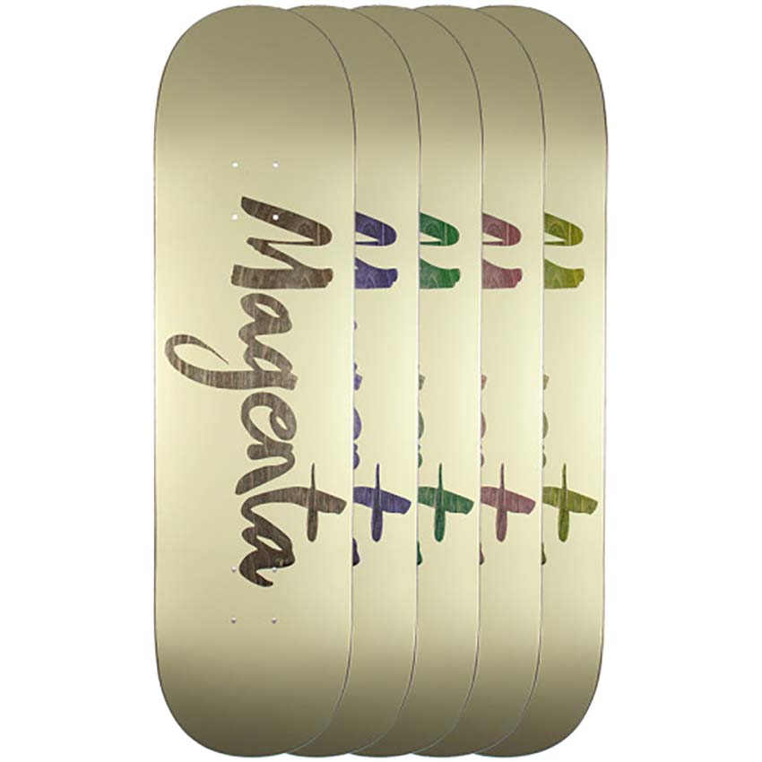 Magenta Brush Team Wood Skateboard Deck 8.5"