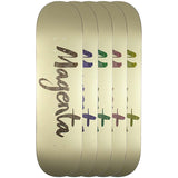 Magenta Brush Team Wood Skateboard Deck 7.75"