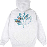 Magenta Deep Plant Hoodie - Ash