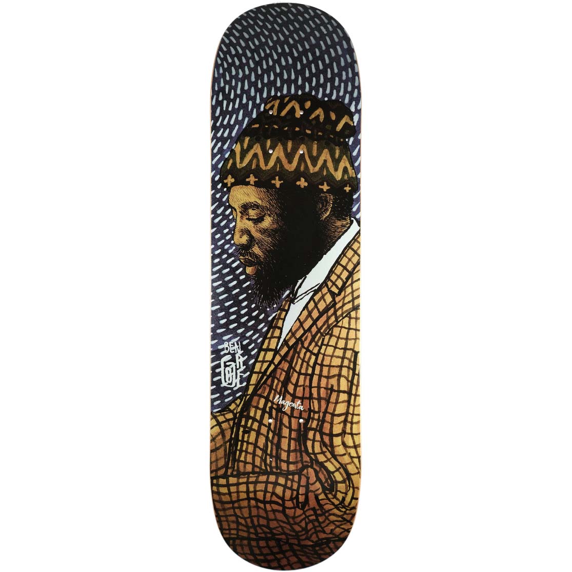 Magenta Sacred Snake Skateboard Deck - Gore 8.125"