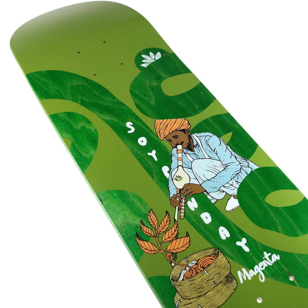 Magenta Sacred Snake Skateboard Deck - Panday 8.125"