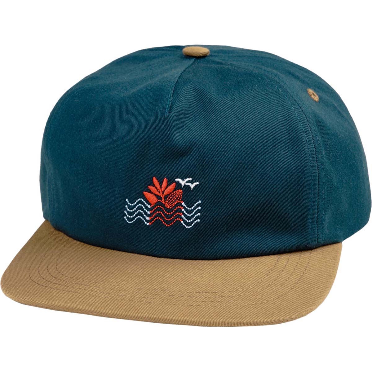 Magenta Sunset Snapback Hat Cap - Blue