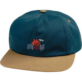 Magenta Sunset Snapback Hat Cap - Blue
