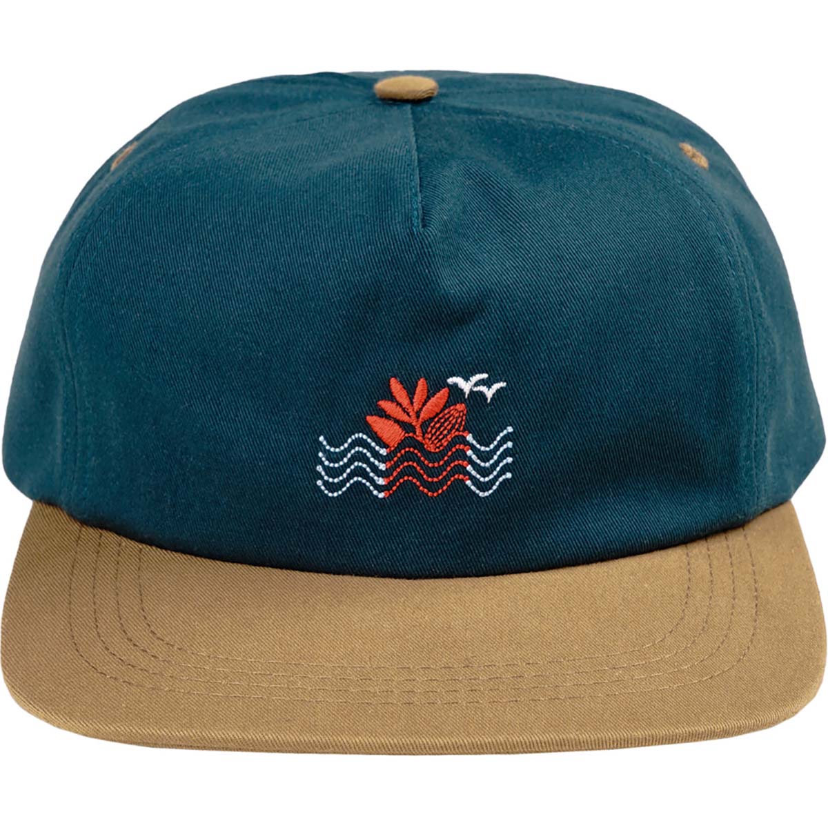 Magenta Sunset Snapback Hat Cap - Blue