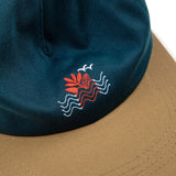 Magenta Sunset Snapback Hat Cap - Blue