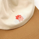 Magenta Sunset Snapback Hat - Sand