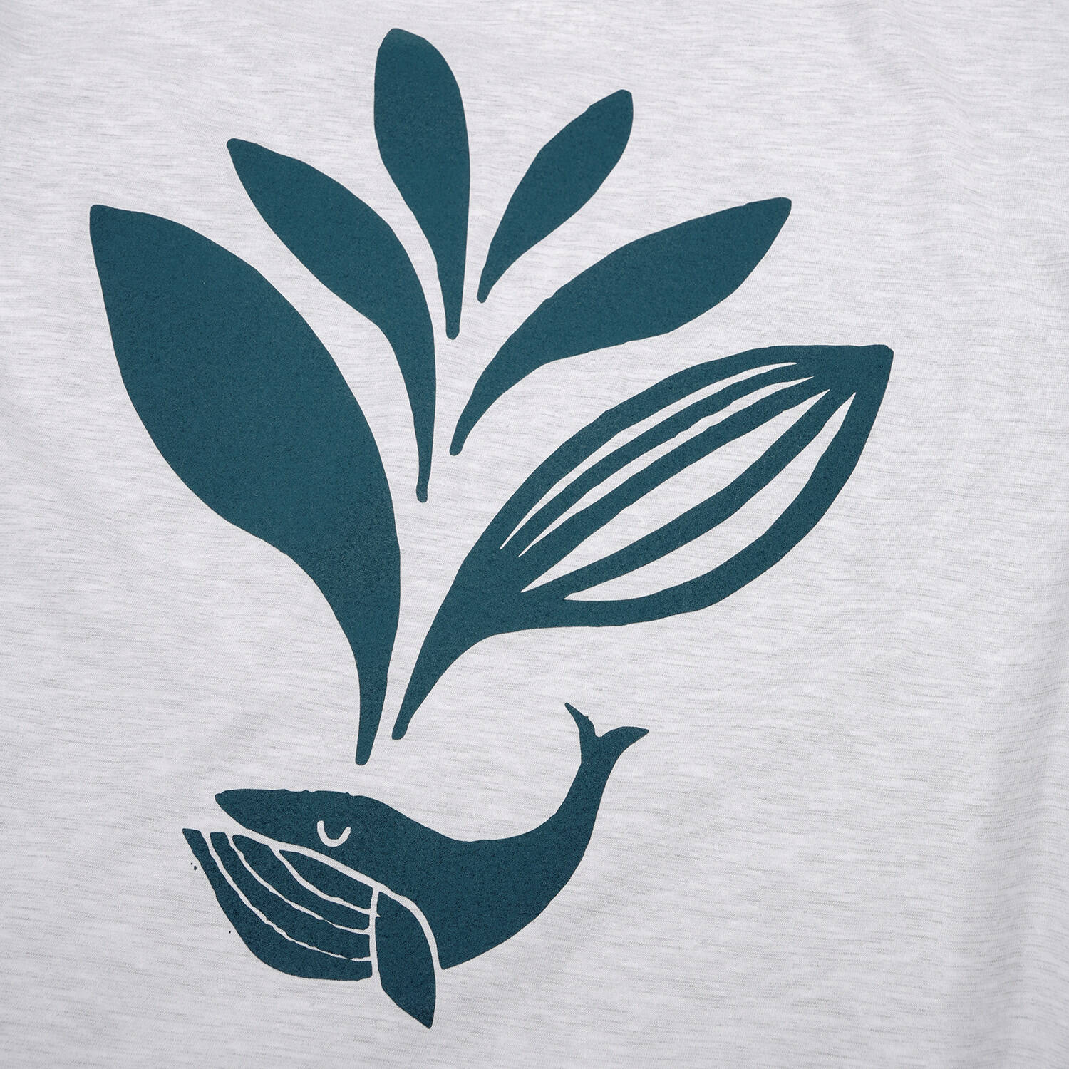 Magenta Whale Plant T Shirt - Ash