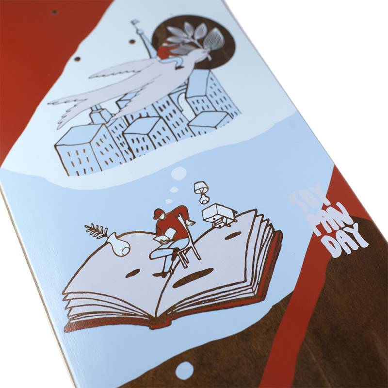 Magenta Extravision Skateboard Deck - Soy Panday 8.125"