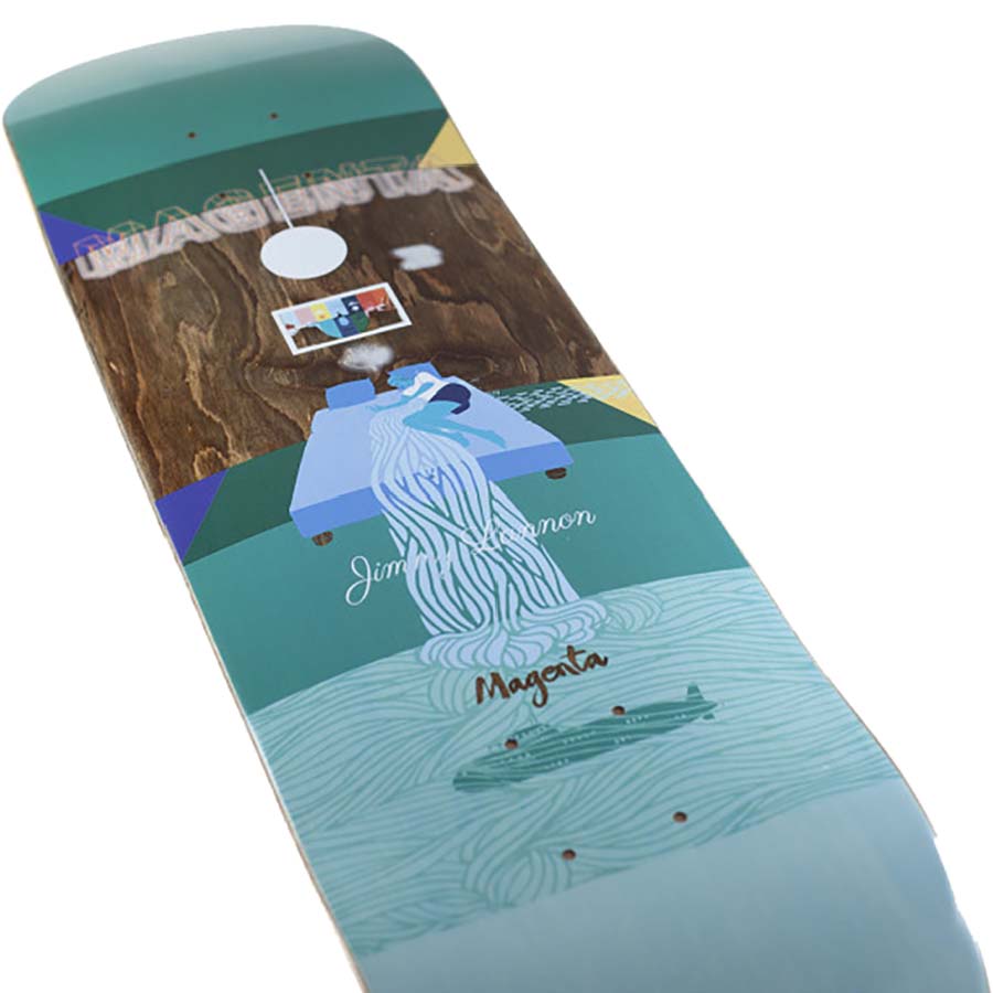 Magenta Jimmy Lannon Sleep Skateboard Deck - 8.5"